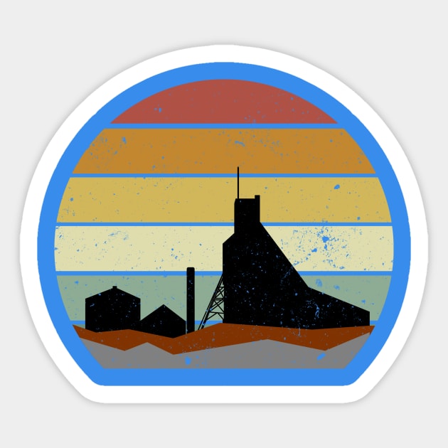 Mine Shaft Sunset Sticker by Bruce Brotherton